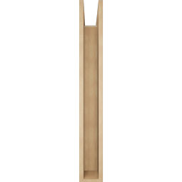 Ekena Millwork - BKTUR0554X34X42LEC05RCPR - Timberthane Faux Wood Legacy Style Bracket w/ Offset Brace, Block Ends, 5 1/2"W x 34"D x 42"H, Primed Tan