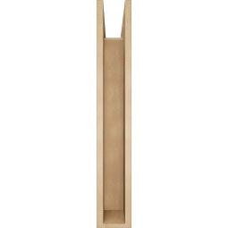 Ekena Millwork - BKTUR0554X36X36LEC05RCPR - Timberthane Faux Wood Legacy Style Bracket w/ Offset Brace, Block Ends, 5 1/2"W x 36"D x 36"H, Primed Tan