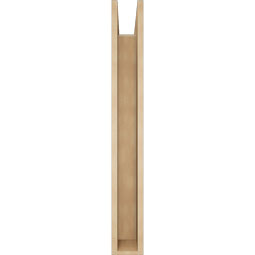 Ekena Millwork - BKTUR0554X36X44LEC05RCPR - Timberthane Faux Wood Legacy Style Bracket w/ Offset Brace, Block Ends, 5 1/2"W x 36"D x 44"H, Primed Tan
