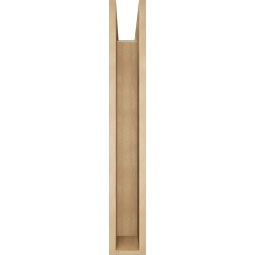 Ekena Millwork - BKTUR0554X38X38LEC05RCPR - Timberthane Faux Wood Legacy Style Bracket w/ Offset Brace, Block Ends, 5 1/2"W x 38"D x 38"H, Primed Tan