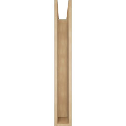 Ekena Millwork - BKTUR0554X40X40LEC05RCPR - Timberthane Faux Wood Legacy Style Bracket w/ Offset Brace, Block Ends, 5 1/2"W x 40"D x 40"H, Primed Tan