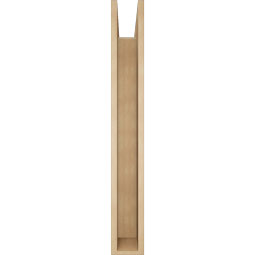 Ekena Millwork - BKTUR0554X42X42LEC05RCPR - Timberthane Faux Wood Legacy Style Bracket w/ Offset Brace, Block Ends, 5 1/2"W x 42"D x 42"H, Primed Tan