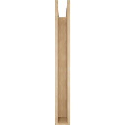 Ekena Millwork - BKTUR0554X46X46LEC05RCPR - Timberthane Faux Wood Legacy Style Bracket w/ Offset Brace, Block Ends, 5 1/2"W x 46"D x 46"H, Primed Tan