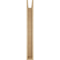 Ekena Millwork - BKTUR0554X48X48LEC05RCPR - Timberthane Faux Wood Legacy Style Bracket w/ Offset Brace, Block Ends, 5 1/2"W x 48"D x 48"H, Primed Tan