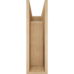 Ekena Millwork - BKTUR0756X18X26LEC05RCPR - Timberthane Faux Wood Legacy Style Bracket w/ Offset Brace, Block Ends, 7 1/2"W x 18"D x 26"H, Primed Tan