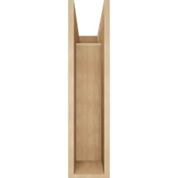 Ekena Millwork - BKTUR0756X20X32LEC05RCPR - Timberthane Faux Wood Legacy Style Bracket w/ Offset Brace, Block Ends, 7 1/2"W x 20"D x 32"H, Primed Tan