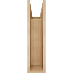 Ekena Millwork - BKTUR0756X22X30LEC05RCPR - Timberthane Faux Wood Legacy Style Bracket w/ Offset Brace, Block Ends, 7 1/2"W x 22"D x 30"H, Primed Tan
