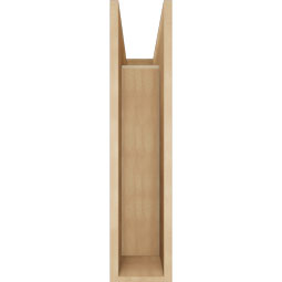 Ekena Millwork - BKTUR0756X22X34LEC05RCPR - Timberthane Faux Wood Legacy Style Bracket w/ Offset Brace, Block Ends, 7 1/2"W x 22"D x 34"H, Primed Tan
