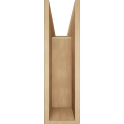 Ekena Millwork - BKTUR0756X26X26LEC05RCPR - Timberthane Faux Wood Legacy Style Bracket w/ Offset Brace, Block Ends, 7 1/2"W x 26"D x 26"H, Primed Tan