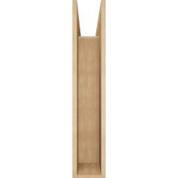 Ekena Millwork - BKTUR0756X28X40LEC05RCPR - Timberthane Faux Wood Legacy Style Bracket w/ Offset Brace, Block Ends, 7 1/2"W x 28"D x 40"H, Primed Tan