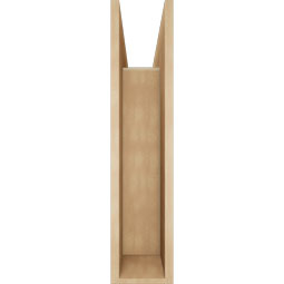 Ekena Millwork - BKTUR0756X30X34LEC05RCPR - Timberthane Faux Wood Legacy Style Bracket w/ Offset Brace, Block Ends, 7 1/2"W x 30"D x 34"H, Primed Tan