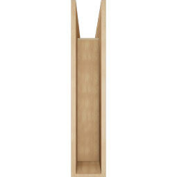 Ekena Millwork - BKTUR0756X30X38LEC05RCPR - Timberthane Faux Wood Legacy Style Bracket w/ Offset Brace, Block Ends, 7 1/2"W x 30"D x 38"H, Primed Tan