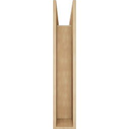 Ekena Millwork - BKTUR0756X30X42LEC05RCPR - Timberthane Faux Wood Legacy Style Bracket w/ Offset Brace, Block Ends, 7 1/2"W x 30"D x 42"H, Primed Tan