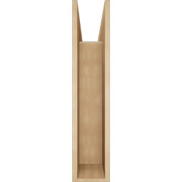 Ekena Millwork - BKTUR0756X32X36LEC05RCPR - Timberthane Faux Wood Legacy Style Bracket w/ Offset Brace, Block Ends, 7 1/2"W x 32"D x 36"H, Primed Tan