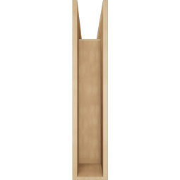 Ekena Millwork - BKTUR0756X32X38LEC05RCPR - Timberthane Faux Wood Legacy Style Bracket w/ Offset Brace, Block Ends, 7 1/2"W x 32"D x 38"H, Primed Tan