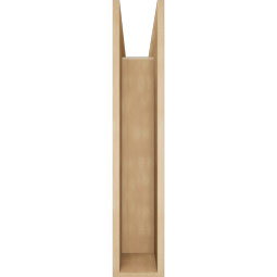 Ekena Millwork - BKTUR0756X32X40LEC05RCPR - Timberthane Faux Wood Legacy Style Bracket w/ Offset Brace, Block Ends, 7 1/2"W x 32"D x 40"H, Primed Tan