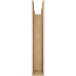 Ekena Millwork - BKTUR0756X32X44LEC05RCPR - Timberthane Faux Wood Legacy Style Bracket w/ Offset Brace, Block Ends, 7 1/2"W x 32"D x 44"H, Primed Tan