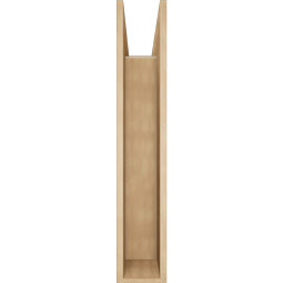 Ekena Millwork - BKTUR0756X34X42LEC05RCPR - Timberthane Faux Wood Legacy Style Bracket w/ Offset Brace, Block Ends, 7 1/2"W x 34"D x 42"H, Primed Tan