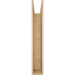 Ekena Millwork - BKTUR0756X36X48LEC05RCPR - Timberthane Faux Wood Legacy Style Bracket w/ Offset Brace, Block Ends, 7 1/2"W x 36"D x 48"H, Primed Tan