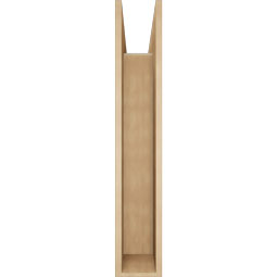 Ekena Millwork - BKTUR0756X38X44LEC05RCPR - Timberthane Faux Wood Legacy Style Bracket w/ Offset Brace, Block Ends, 7 1/2"W x 38"D x 44"H, Primed Tan