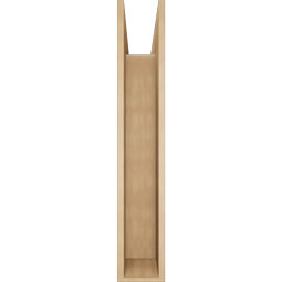 Ekena Millwork - BKTUR0756X40X44LEC05RCPR - Timberthane Faux Wood Legacy Style Bracket w/ Offset Brace, Block Ends, 7 1/2"W x 40"D x 44"H, Primed Tan