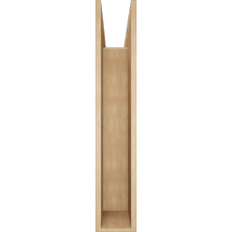 Ekena Millwork - BKTUR0756X42X42LEC05RCPR - Timberthane Faux Wood Legacy Style Bracket w/ Offset Brace, Block Ends, 7 1/2"W x 42"D x 42"H, Primed Tan