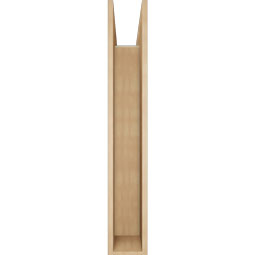 Ekena Millwork - BKTUR0756X42X48LEC05RCPR - Timberthane Faux Wood Legacy Style Bracket w/ Offset Brace, Block Ends, 7 1/2"W x 42"D x 48"H, Primed Tan