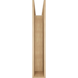 Ekena Millwork - BKTUR0756X44X44LEC05RCPR - Timberthane Faux Wood Legacy Style Bracket w/ Offset Brace, Block Ends, 7 1/2"W x 44"D x 44"H, Primed Tan
