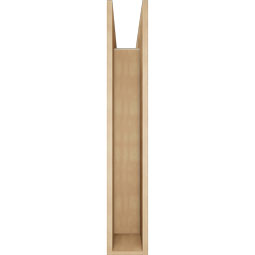 Ekena Millwork - BKTUR0756X46X46LEC05RCPR - Timberthane Faux Wood Legacy Style Bracket w/ Offset Brace, Block Ends, 7 1/2"W x 46"D x 46"H, Primed Tan