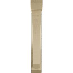 Ekena Millwork - BKTUR0352X16X24LEC06RCPR - Timberthane Faux Wood Legacy Style Bracket w/ Offset Brace, Slat Ends, 3 1/2"W x 16"D x 24"H, Primed Tan