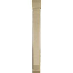 Ekena Millwork - BKTUR0352X18X30LEC06RCPR - Timberthane Faux Wood Legacy Style Bracket w/ Offset Brace, Slat Ends, 3 1/2"W x 18"D x 30"H, Primed Tan