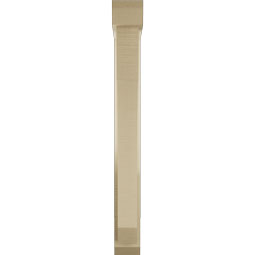 Ekena Millwork - BKTUR0352X20X32LEC06RCPR - Timberthane Faux Wood Legacy Style Bracket w/ Offset Brace, Slat Ends, 3 1/2"W x 20"D x 32"H, Primed Tan