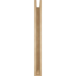 Ekena Millwork - BKTUR0352X22X34LEC06RCPR - Timberthane Faux Wood Legacy Style Bracket w/ Offset Brace, Slat Ends, 3 1/2"W x 22"D x 34"H, Primed Tan