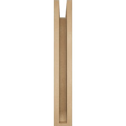 Ekena Millwork - BKTUR0352X24X24LEC06RCPR - Timberthane Faux Wood Legacy Style Bracket w/ Offset Brace, Slat Ends, 3 1/2"W x 24"D x 24"H, Primed Tan