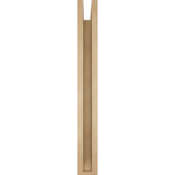 Ekena Millwork - BKTUR0352X30X30LEC06RCPR - Timberthane Faux Wood Legacy Style Bracket w/ Offset Brace, Slat Ends, 3 1/2"W x 30"D x 30"H, Primed Tan
