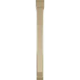 Ekena Millwork - BKTUR0352X30X38LEC06RCPR - Timberthane Faux Wood Legacy Style Bracket w/ Offset Brace, Slat Ends, 3 1/2"W x 30"D x 38"H, Primed Tan