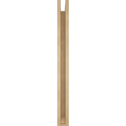 Ekena Millwork - BKTUR0352X30X38LEC06RCPR - Timberthane Faux Wood Legacy Style Bracket w/ Offset Brace, Slat Ends, 3 1/2"W x 30"D x 38"H, Primed Tan