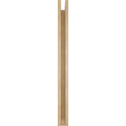 Ekena Millwork - BKTUR0352X30X42LEC06RCPR - Timberthane Faux Wood Legacy Style Bracket w/ Offset Brace, Slat Ends, 3 1/2"W x 30"D x 42"H, Primed Tan