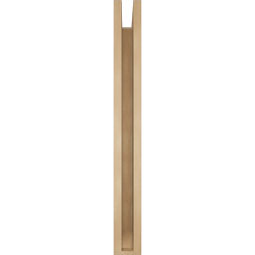 Ekena Millwork - BKTUR0352X32X32LEC06RCPR - Timberthane Faux Wood Legacy Style Bracket w/ Offset Brace, Slat Ends, 3 1/2"W x 32"D x 32"H, Primed Tan