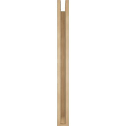 Ekena Millwork - BKTUR0352X32X38LEC06RCPR - Timberthane Faux Wood Legacy Style Bracket w/ Offset Brace, Slat Ends, 3 1/2"W x 32"D x 38"H, Primed Tan