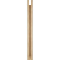 Ekena Millwork - BKTUR0352X32X40LEC06RCPR - Timberthane Faux Wood Legacy Style Bracket w/ Offset Brace, Slat Ends, 3 1/2"W x 32"D x 40"H, Primed Tan