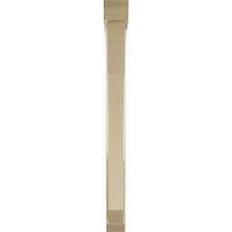 Ekena Millwork - BKTUR0352X34X38LEC06RCPR - Timberthane Faux Wood Legacy Style Bracket w/ Offset Brace, Slat Ends, 3 1/2"W x 34"D x 38"H, Primed Tan