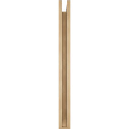 Ekena Millwork - BKTUR0352X34X38LEC06RCPR - Timberthane Faux Wood Legacy Style Bracket w/ Offset Brace, Slat Ends, 3 1/2"W x 34"D x 38"H, Primed Tan
