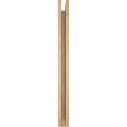 Ekena Millwork - BKTUR0352X34X40LEC06RCPR - Timberthane Faux Wood Legacy Style Bracket w/ Offset Brace, Slat Ends, 3 1/2"W x 34"D x 40"H, Primed Tan
