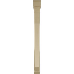Ekena Millwork - BKTUR0352X36X40LEC06RCPR - Timberthane Faux Wood Legacy Style Bracket w/ Offset Brace, Slat Ends, 3 1/2"W x 36"D x 40"H, Primed Tan
