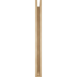 Ekena Millwork - BKTUR0352X36X40LEC06RCPR - Timberthane Faux Wood Legacy Style Bracket w/ Offset Brace, Slat Ends, 3 1/2"W x 36"D x 40"H, Primed Tan