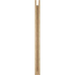 Ekena Millwork - BKTUR0352X36X48LEC06RCPR - Timberthane Faux Wood Legacy Style Bracket w/ Offset Brace, Slat Ends, 3 1/2"W x 36"D x 48"H, Primed Tan