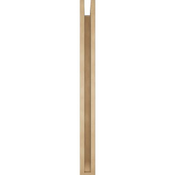 Ekena Millwork - BKTUR0352X40X40LEC06RCPR - Timberthane Faux Wood Legacy Style Bracket w/ Offset Brace, Slat Ends, 3 1/2"W x 40"D x 40"H, Primed Tan