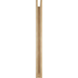 Ekena Millwork - BKTUR0352X42X42LEC06RCPR - Timberthane Faux Wood Legacy Style Bracket w/ Offset Brace, Slat Ends, 3 1/2"W x 42"D x 42"H, Primed Tan
