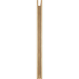 Ekena Millwork - BKTUR0352X42X48LEC06RCPR - Timberthane Faux Wood Legacy Style Bracket w/ Offset Brace, Slat Ends, 3 1/2"W x 42"D x 48"H, Primed Tan